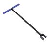 Water Meter Key 17 Inch Blue T Handle Multifunctional CrV Steel Water Shut Off Tool Wrench