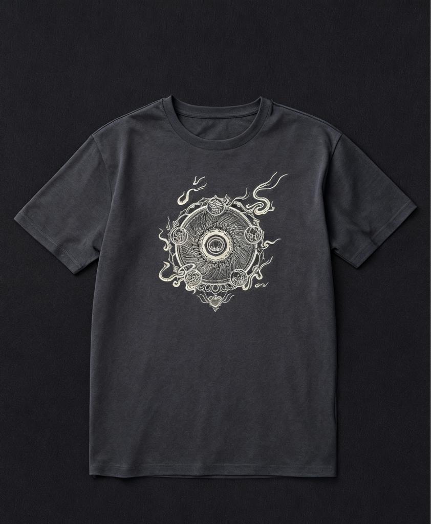 Black Mythological Wukong's Six Weapons Black Monkey Pattern Printed Summer Short-sleeved Loose T-shirts for Men and Women Black