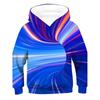 3D Černobílé designové mikiny Dětská mikina přes hlavu s dlouhým rukávem Chlapecká Dívčí Mikina Topy Streetwear Dětské oblečení Sudadera