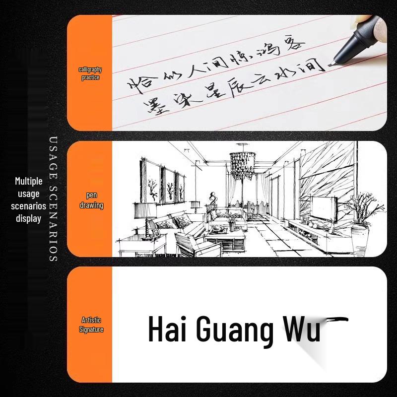 Curved Nib Fountain Pen for Students - Gold Style Calligraphy Pen with Replaceable Ink Cartridges