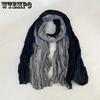 Women's Pleated Thin Scarf Artistic Retro Fashion Versatile Long Scarf Travel Scarf
