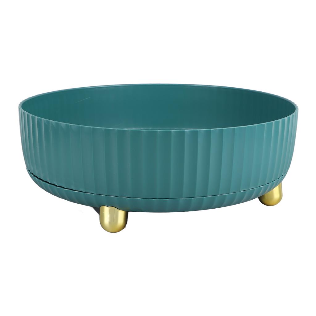 Rotatable Storage Tray Plastic Large Capacity Rotating Organizer Tray Desktop Rotatable Tray for