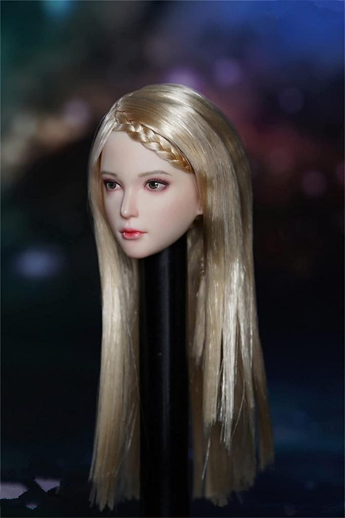 Girl Head Carving Beauty Head Sculpt Female Head Carving Fit 12 Inch Female Action Figure 1/6