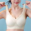 Thin Breathable Bra Women's Comfortable Plus-size Underwear Women's Non-coil Gathering Bra Breathable Non-coil Bra Push Up Bra