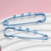 10pcs Metal Safety Pins Brooch Sewing Clothes Pins With 3Loops For Tags DIY Crafts Jewelry Making Findings