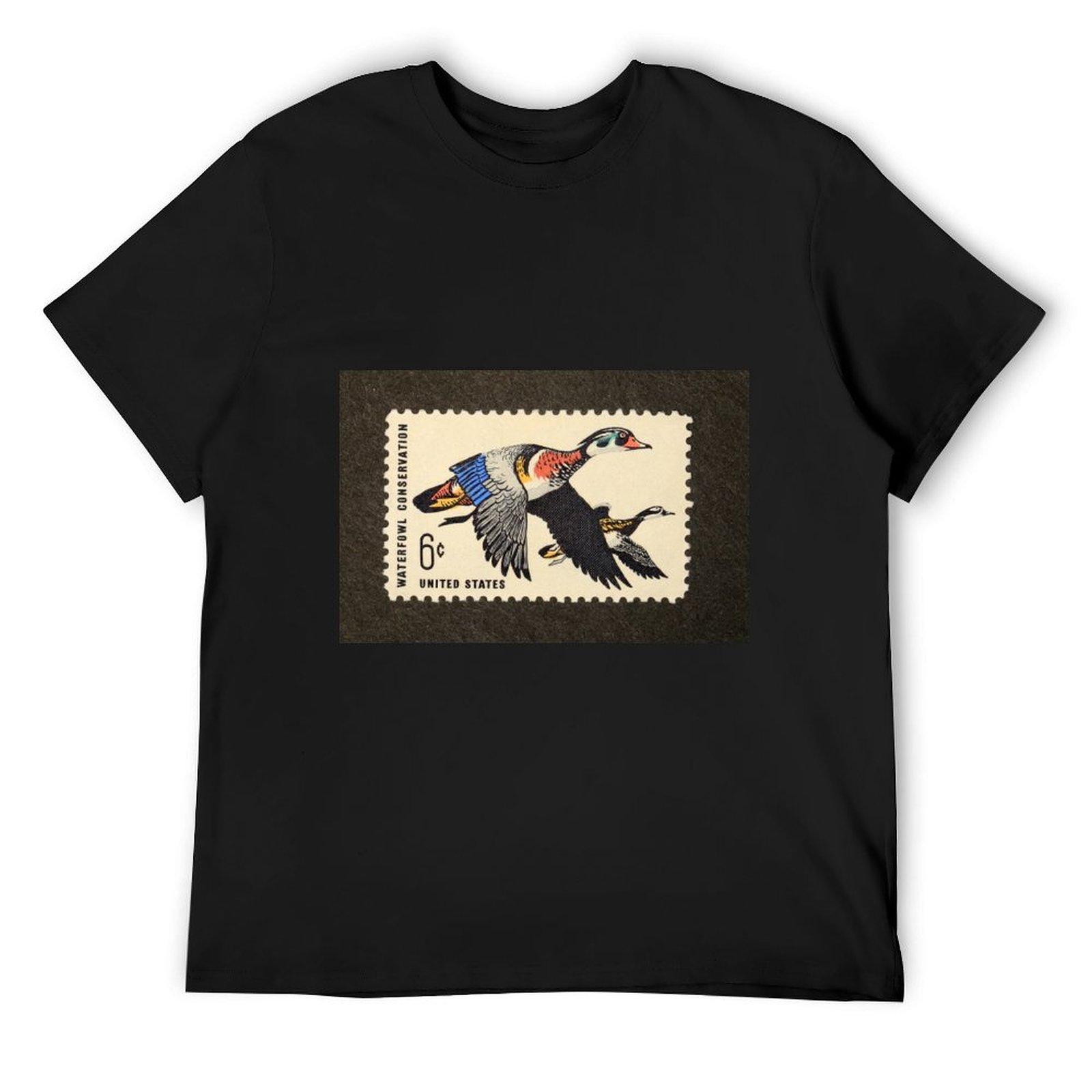 

1968 6 Waterfowl Conservation Postage Stamp T-Shirt man clothes heavyweights mens funny t shirts 4XL