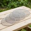 Korean Style 304 Stainless Steel Round BBQ Grill Grate for Outdoor Camping and Home Use 13 cm