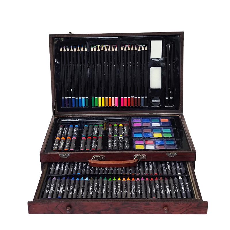 140-Piece Colored Pencils & Crayons Art