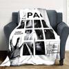 Tupac Kunst Aktivismus Leichte Decke Weich & Perfekt für Sofa Couch Büro Bett Picknicks Vier Jahreszeiten Mehrzweck Modern Ideales Geschenk Zubehör Y15