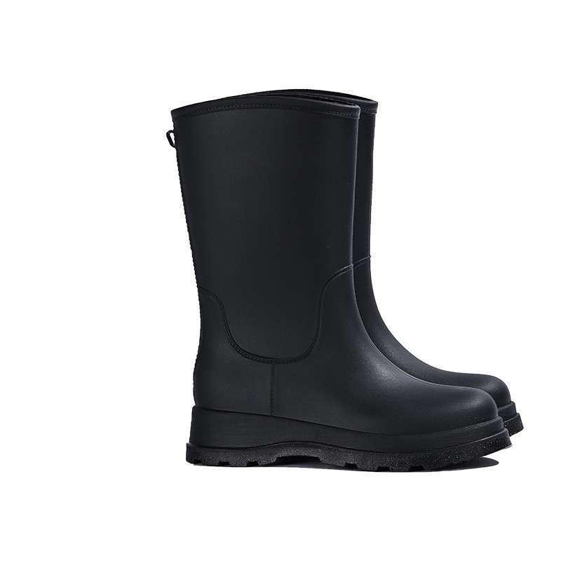 Japonské vysoké holínky dámská móda svrchní oděv protiskluzové, vodotěsné a oděruvzdorné integrované gumové boty kuchyňské dlouhé holínky měkká podrážka