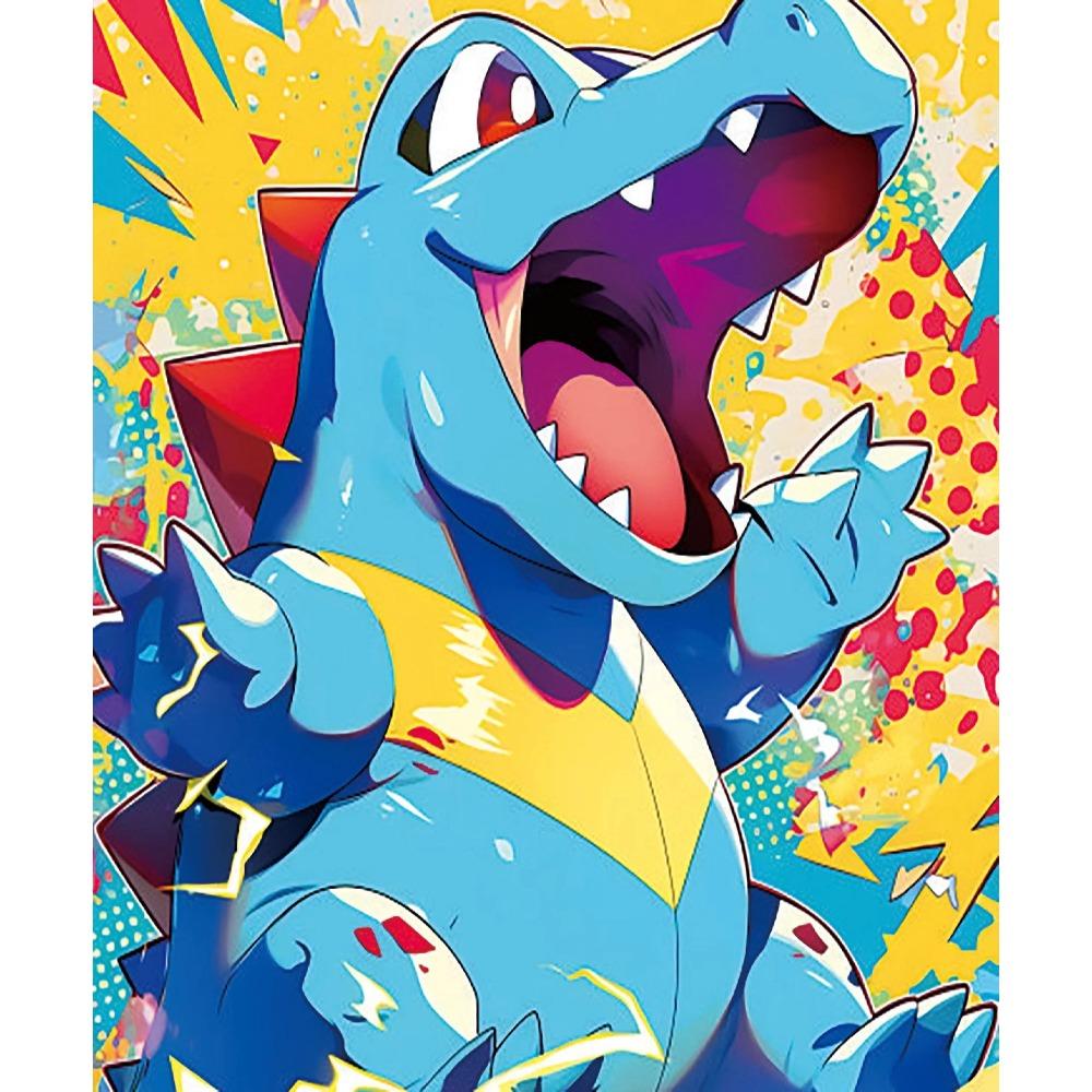 Pokemon Home Decoration Canvas Painting HD Anime Colorful Poster Figure Squirtle Gengar Pikachu Charmander Wall Art Picture Gift