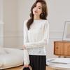 Women's Wool Blend Jacquard Knit Top