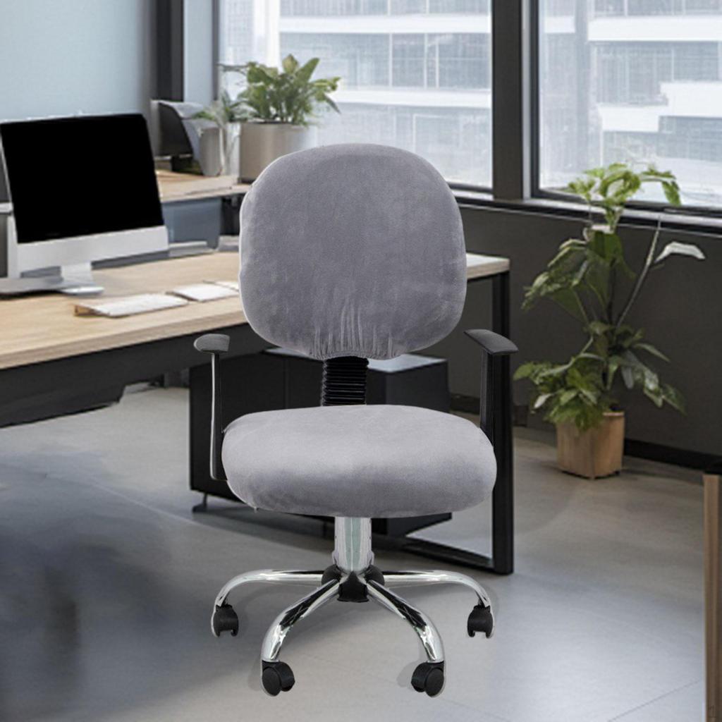 Computer Chair Cover, Office Seat Split Stretch Backrest