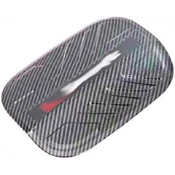 /ABS Carbon Fiber Style Auto Fuel Filler Door Cover Gas Tank Cap Decoration Cover Trim for Hyundai Santa Fe IX45 2019-2020