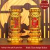 Smokeless Crystal Candle for Buddha Offerings, Housewarming, or New Year Celebrations - Windproof Red Butter Lamp