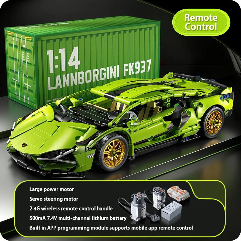 1314pcs  Technical 1:14 Racing Sport Car Model Building Blocks MOC City Vehicle Supercar Adult Toy for Boy Children Gift