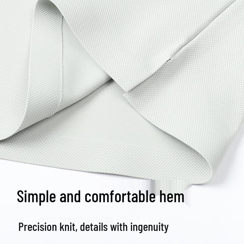SHANSHAN Men's Seamless Elastic Solid Color Polo Shirt