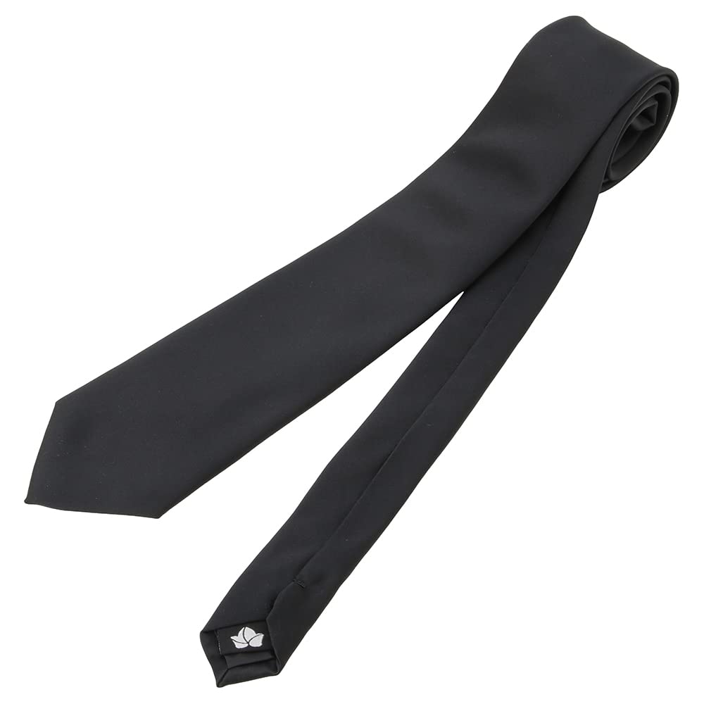[ao-LABEL] Brand Necktie, Black Necktie, Formal Occasions (FuneralWakeMemorial Service), Plain Black