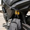 Curved Motorcycle Carry Hook for Shopping and Personal Bags, Accessory Mount Design with Included Mounting Screw Pack
