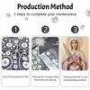 DIY 3D Pearl Diamond Painting Art Set Virgin Mary Religious Home Decor Art Set Wall Art