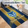 Custom Text Printed Rug Warrington Wolves Non Slip Floor Carpet For Home Room Decor