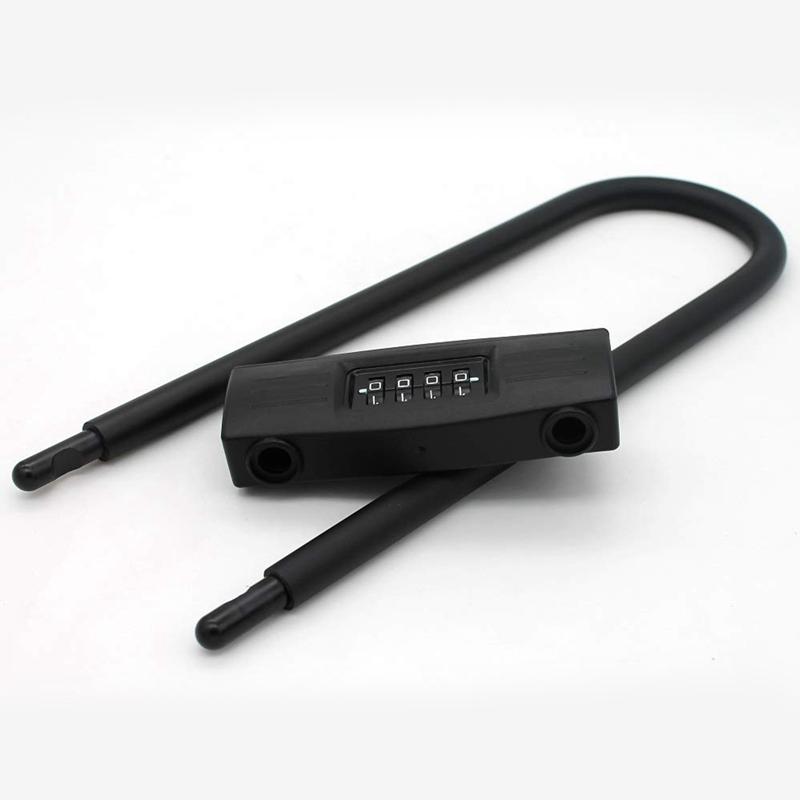 Λουκέτο βαρέως τύπου αντικλεπτικό λουκέτο συνδυασμού ποδηλάτου U Lock για πόρτα ηλεκτρικού ποδηλάτου μοτοσυκλέτας με ανακτήσιμα κλειδιά κωδικού πρόσβασης