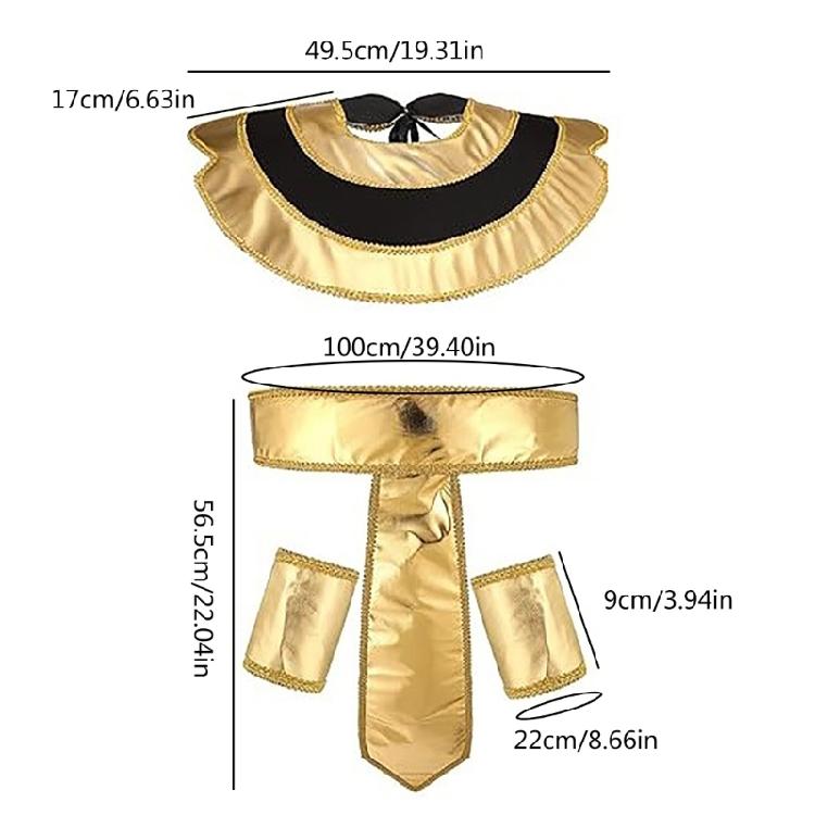 Egyptian Pharaoh Headpiece Egyptian Collar Egyptian Costume Accessories for Men