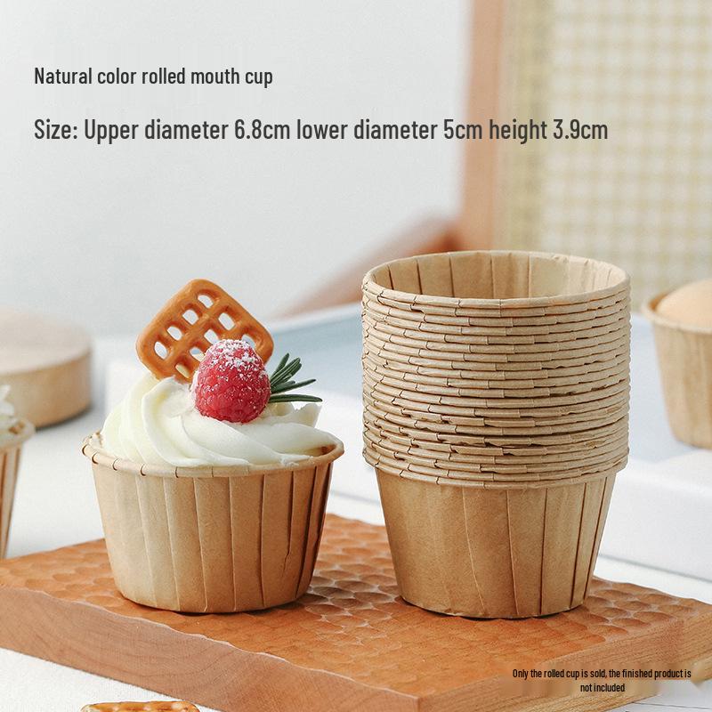 

Gold Rim High-Temp Non-Stick Cupcake and Muffin Paper Cups 50 pieces