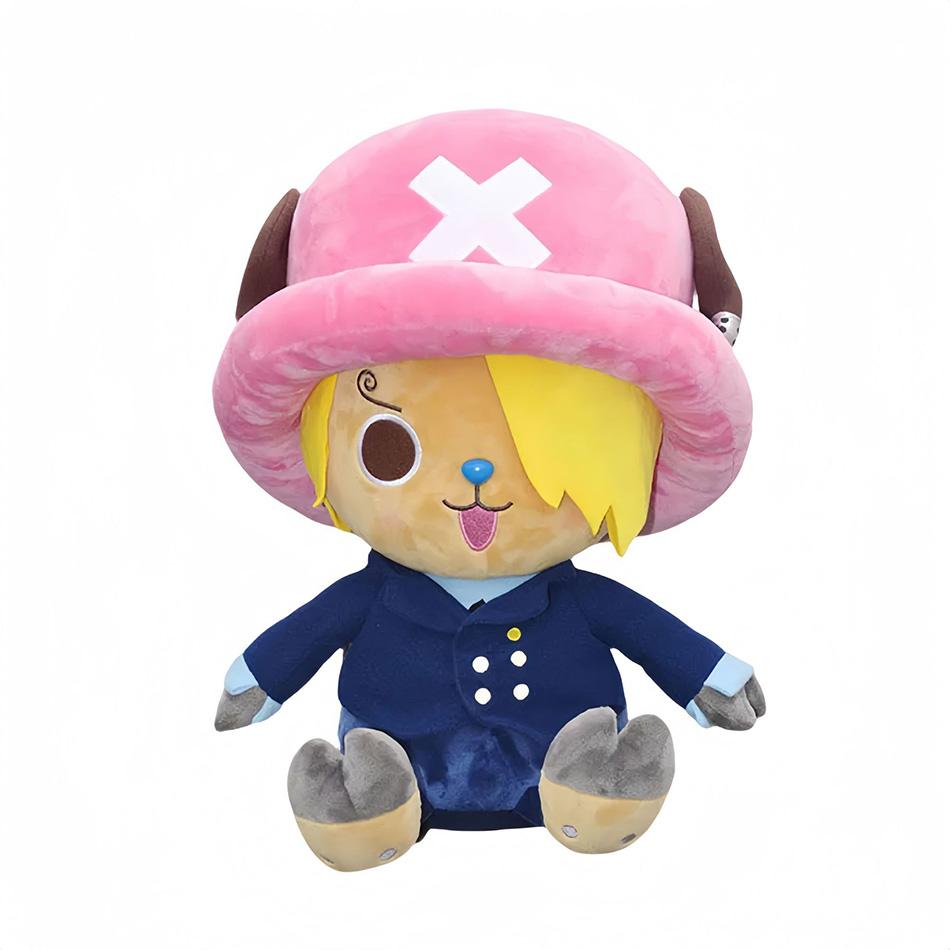 Japonské anime 25cm One Piece Originální plyšové hračky CartoonFigure Luffy Chopper Ace Roronoa Zoro Roztomilá plyšová panenka Dětské vánoční dárky