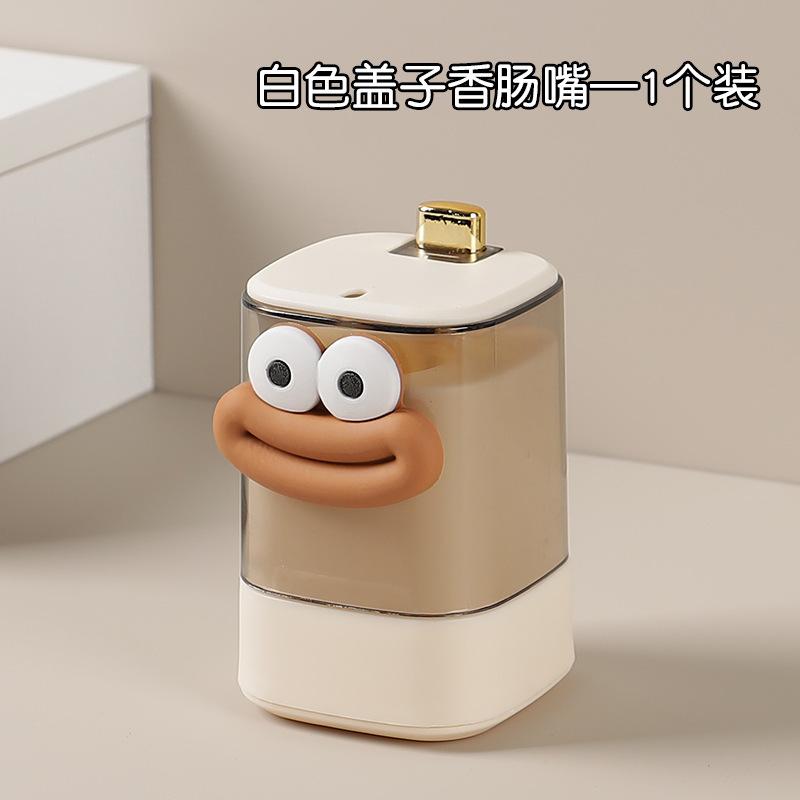 "Zahnstocherspender poppt automatisch heraus, Haushaltsaufbewahrung, Kreatives und niedliches Kunststoff-Zahnstocherglas, Drucktyp-Zahnstocherbox"