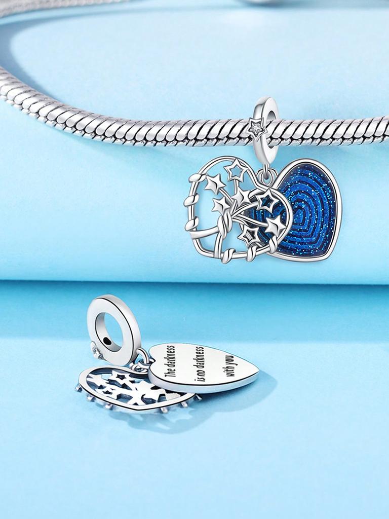 Charms Plata Copper Colors Blue Crown Star Beads Charmpendant For Original Bracelet For Women Diy Jewelry Love Gift