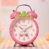 Strawberry Small Alarm Clock Loudly Bell Snooze Cartoon Children Luminous Simplicity Mute Bedside