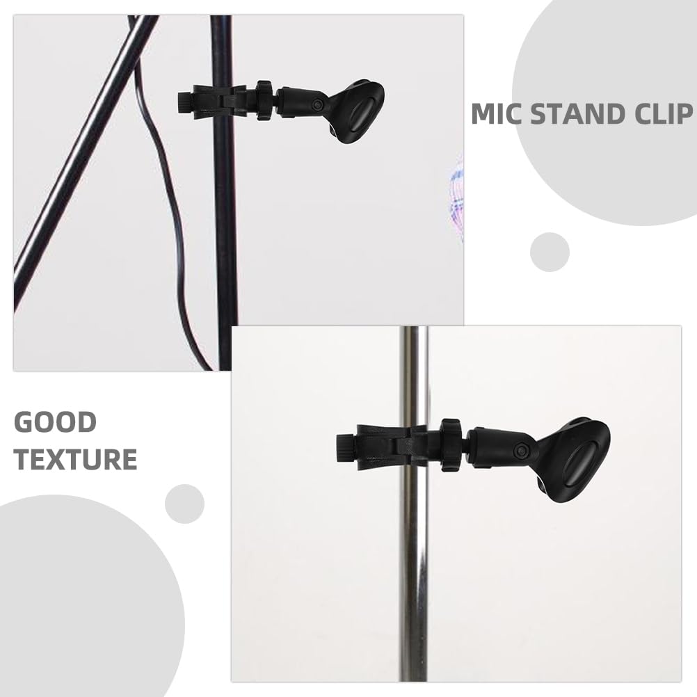 Alasum Microphone Clip Holder, Set of 2, Universal Microphone StandHandheld Microphone Extension Clip, U-Shaped Microphone Clip