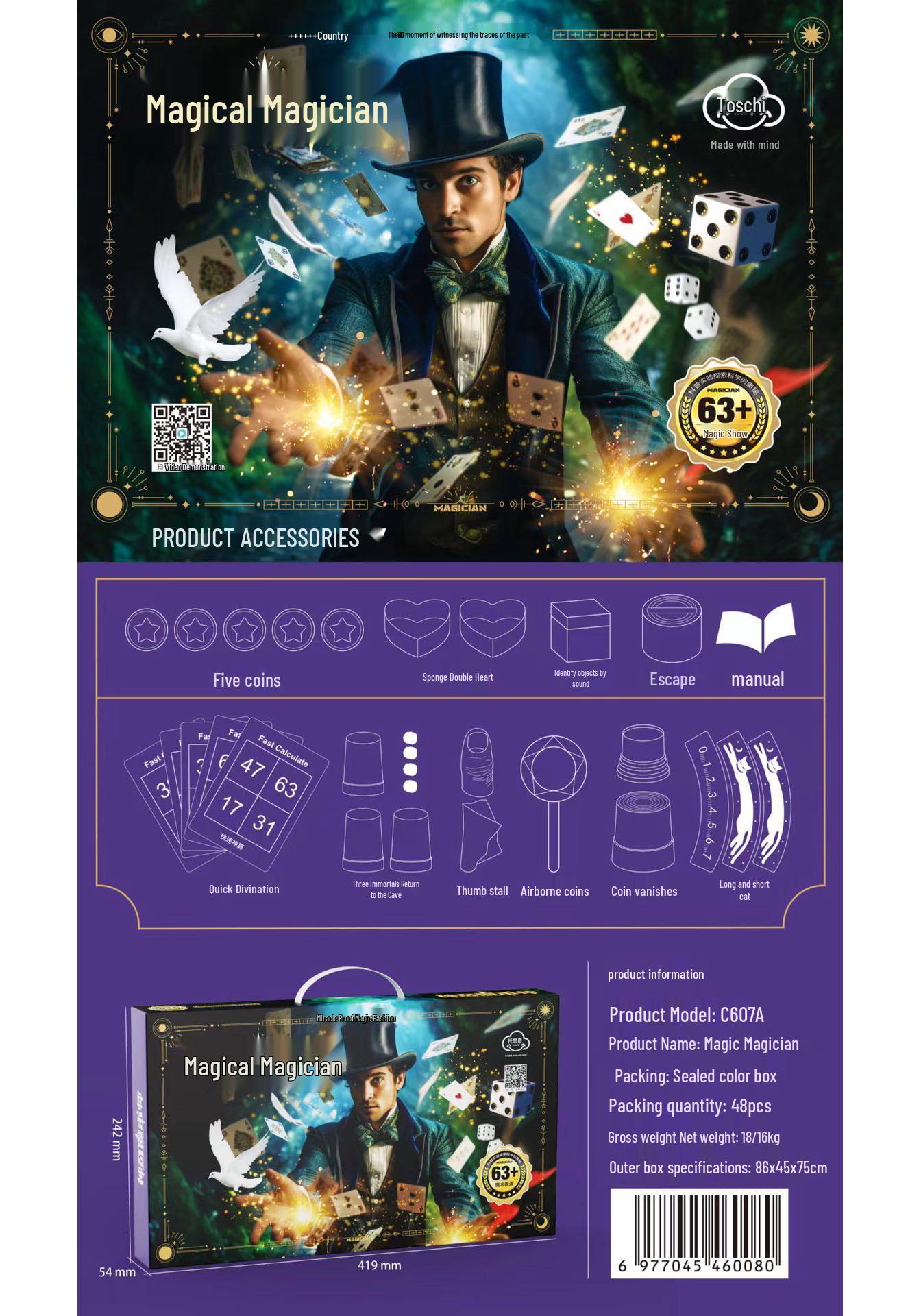 Magic Props Gift Set: Interactive Children’s & Parent Game Box