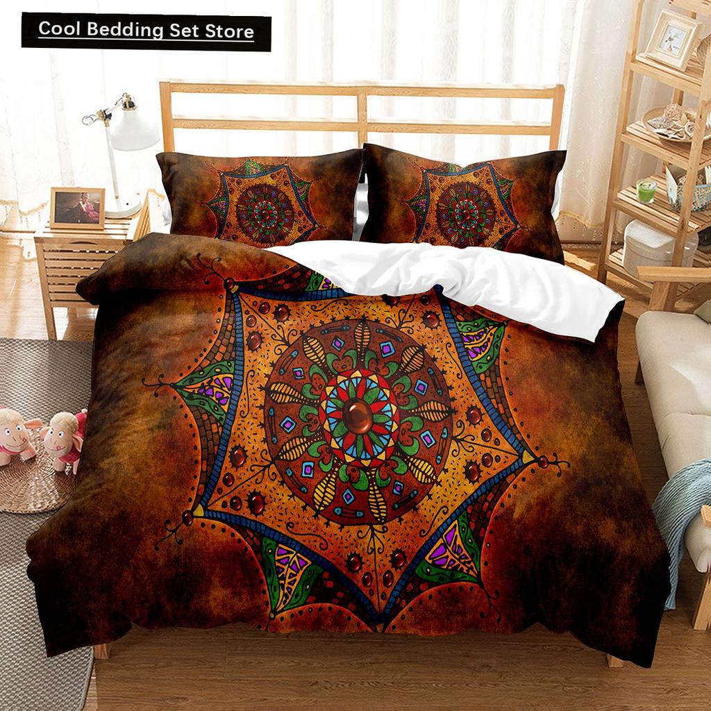 3D Abstract King Queen Duvet Cover Solid Geometry Bedding Set Rotate Three-dimensional Space 2/3pcs Polyester Soft Quilt Cover