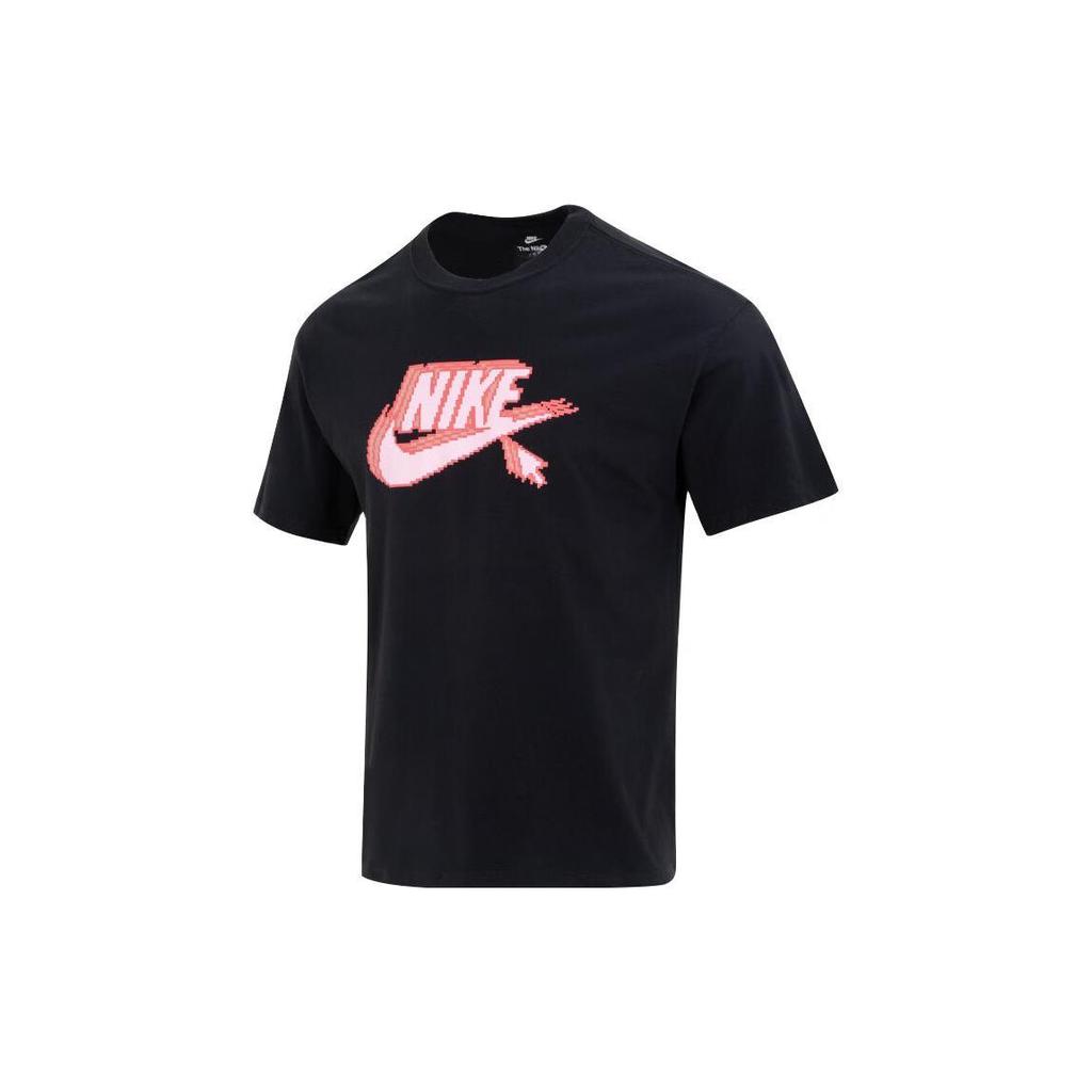 Nike T Shirts Men's Black Crew Neck Moderate Straight Fit FD1297-010