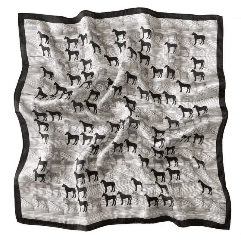 

Женский модный универсальный шелковый шарф | Высококачественный квадратный шарф в корейском стиле, защищающий шею шейный платок – Идеальный ретро-аксессуар