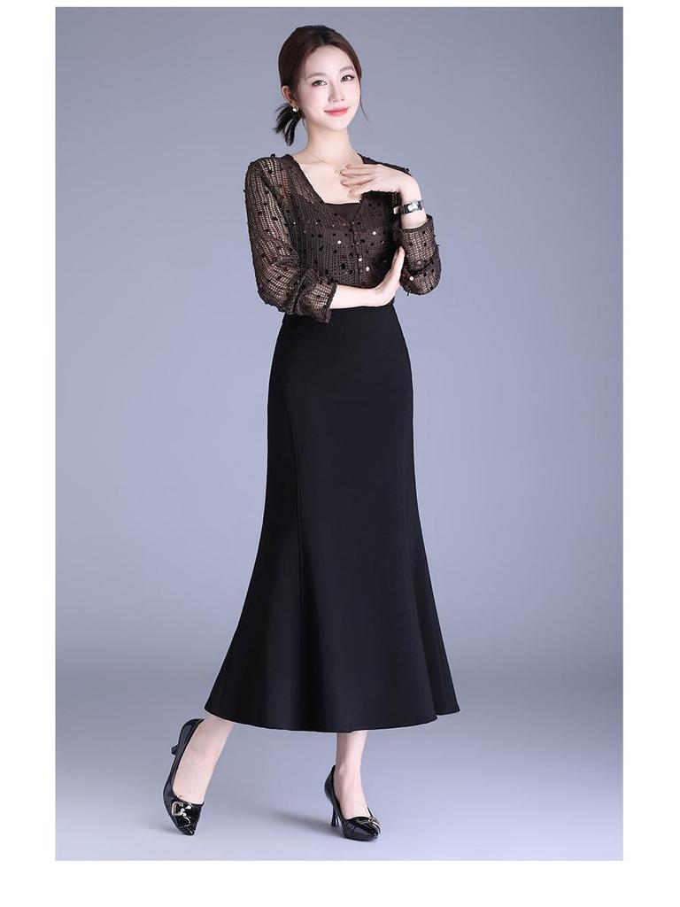 Chic 2026 High-Waisted Fishtail Skirt: Stylish & Versatile