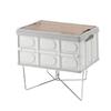 Storage Box Bracket for Outdoor Picnics Cooking Accessories Foldable Bracket Ice Box Stand Camping Folding Coolers Stand