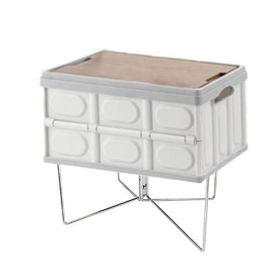 Storage Box Bracket for Outdoor Picnics Cooking Accessories Foldable Bracket Ice Box Stand Camping Folding Coolers Stand