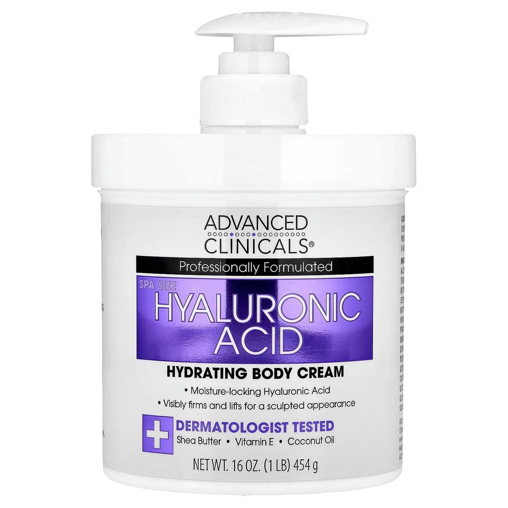 Hyaluronic Acid Hydrating Body Cream, 454G(16Oz)