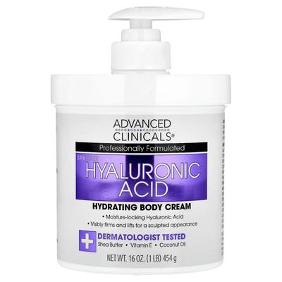 Hyaluronic Acid Hydrating Body Cream, 454G(16Oz)