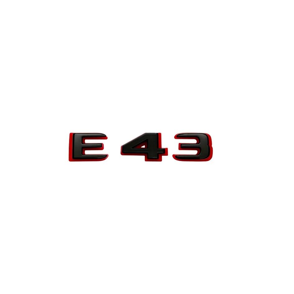 2024 New style Two tone Letters Numbers Emblem E43 E53 E63s for Car Fender Trunk Rear W212 W213 W214 Sticker Logo Accessories