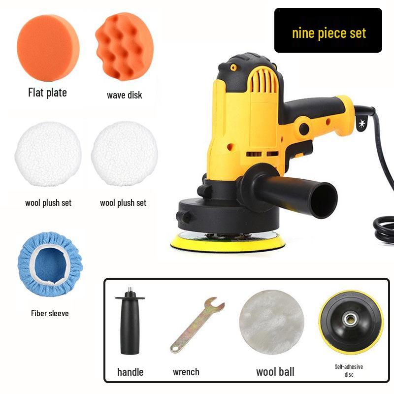 Electric Car Polisher: Waxing, Scratch Repair, Glazing, and Grinding Tool