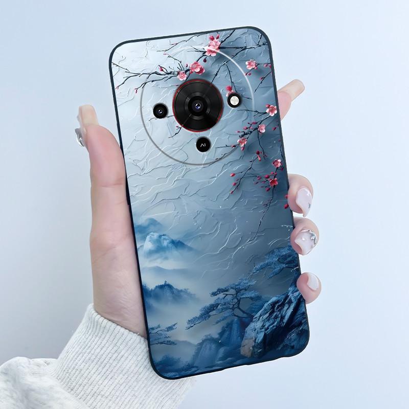 Cute Cartoon Case For ZTE Blade A76 5G Z2469N Capa Funda Printing Shell Protective Cover Soft Silicone Black Casing Coque