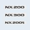 Glossy Black ABS Letters NX200 NX300 NX200t NX300h HYBRID Emblem For Lexus Car Trunk  Sticker Badge Accessories