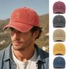 Curved Brim Dad Hat Washed Cotton Adjustable Hat Vintage Sun Protection Hat  For Men Women