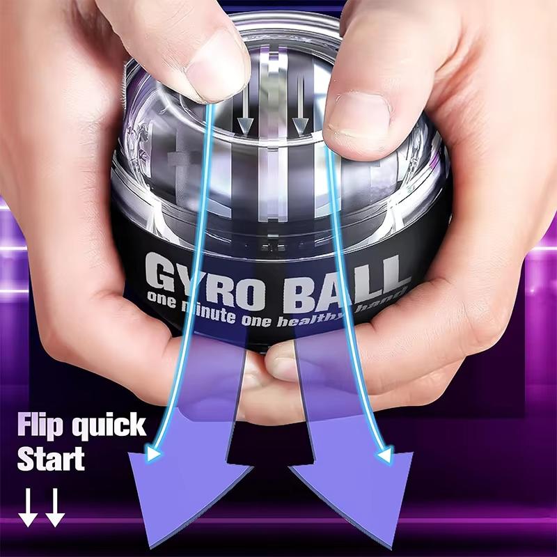 LED Powerball Wrist Trainer Ball Wrist Strengthener Gyro Self-Starting Forearm Trainer Gyro Ball for Strengthening Muscles