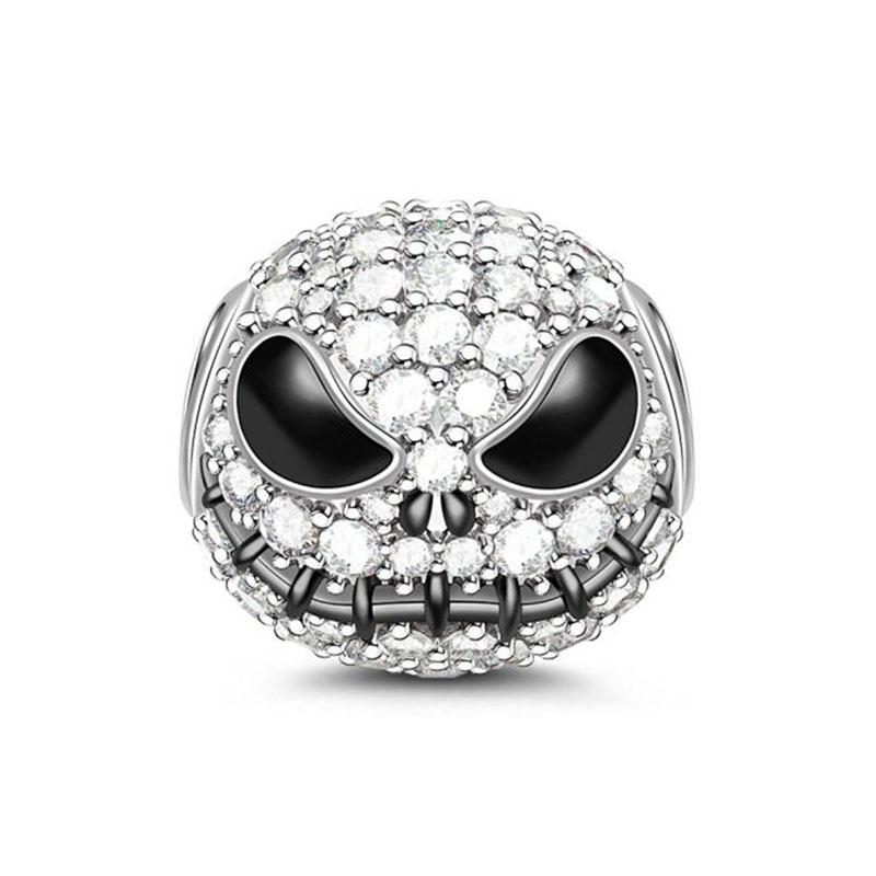 Scared Skeleton Ghost Series 925 Silver Charm Halloween hat Bead Fit Women Bracelet Jewelry For Gift