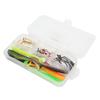 45pcs Fishing Hooks Tackle Kit Fishing Accessories Set with Tackle Box Bait Hook Fishing Swivel for Saltwater